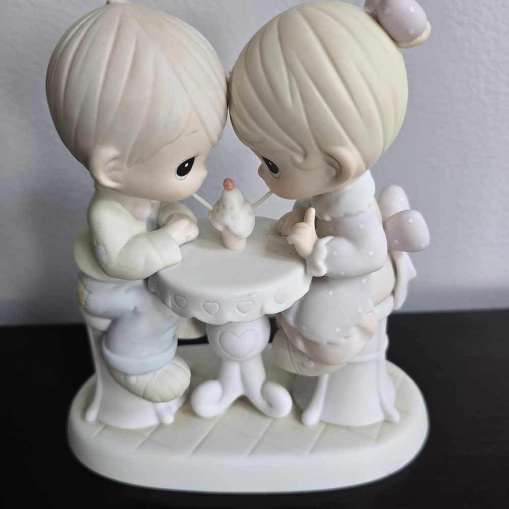 Precious Moments figurine titled "Our Friendship Is Soda-licious"